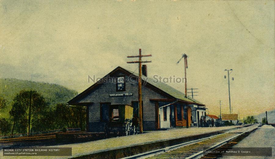 Postcard: Boston & Maine Station, Shelburne Falls, Massachusetts